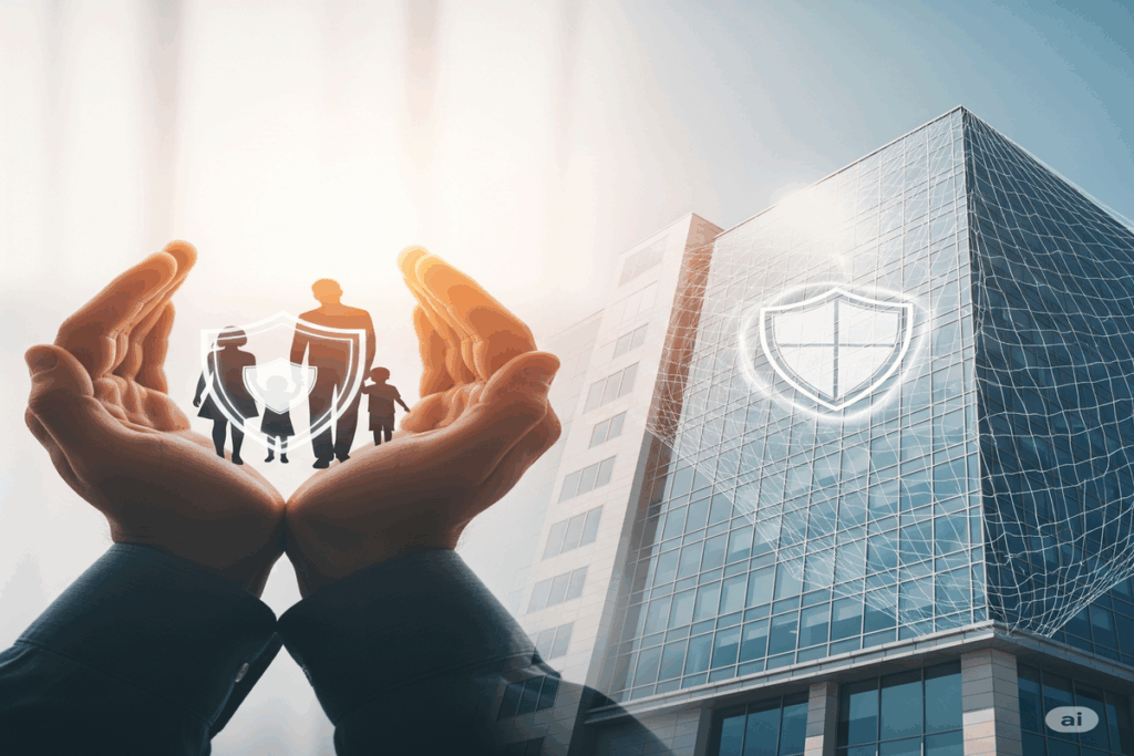 Crie 1 imagem para o artigo com o título: Empresa de Seguro: A Importância dos Seguros na Vida das Pessoas e Empresas