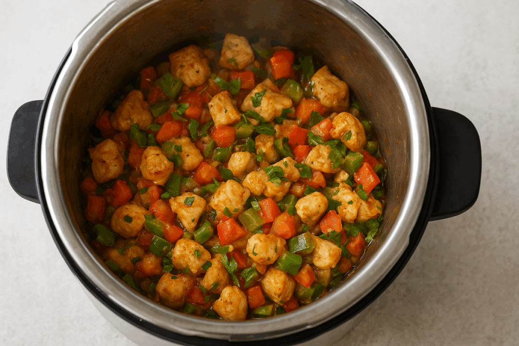 Receita Fácil de Frango Dourado na Panela de Pressão: Rápida, Suculenta e Irresistível