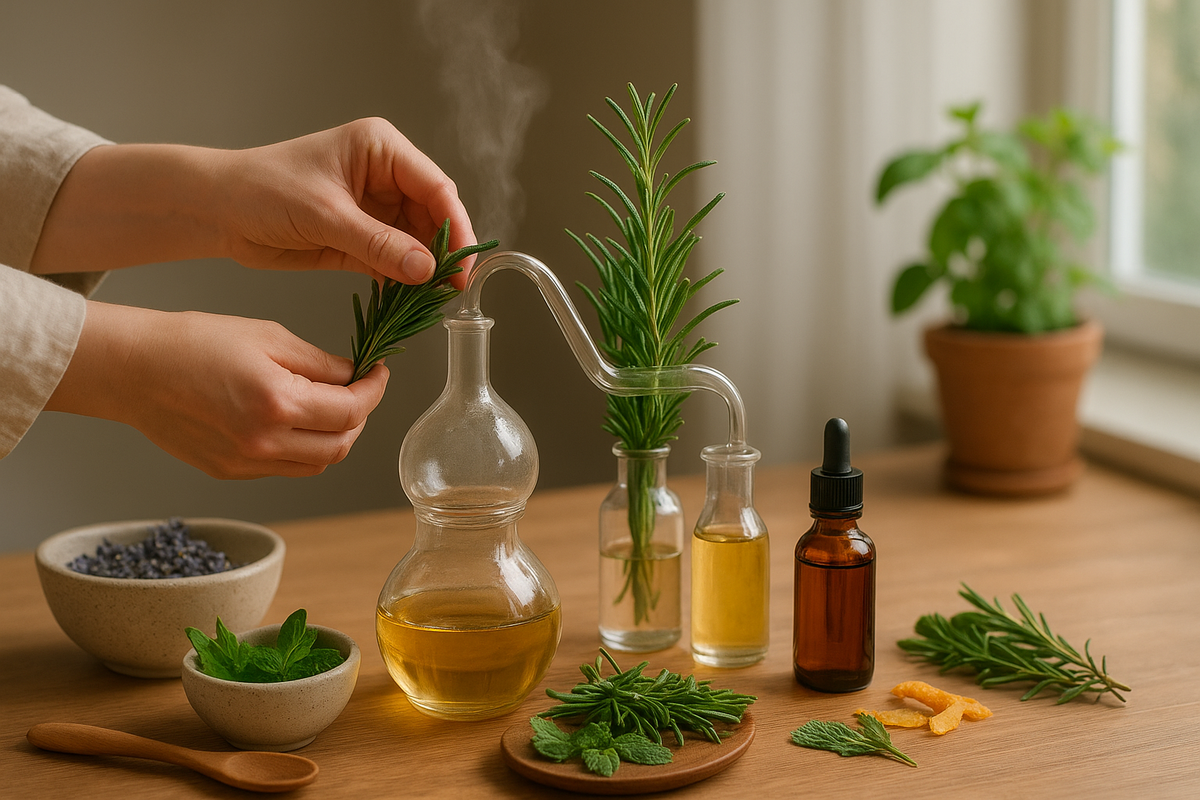 Como Fazer Óleo Essencial Caseiro com Plantas Aromáticas: Passo a Passo