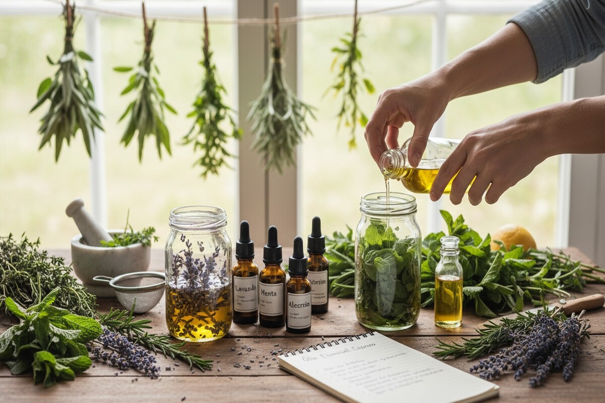 Como Fazer Óleo Essencial Caseiro com Plantas Aromáticas: Passo a Passo